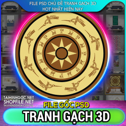 File psd gạch 3d 2023